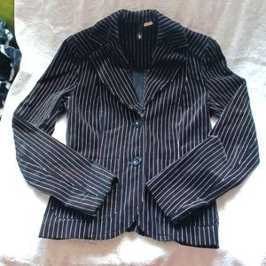 H&M Black Pinstripe Blazer